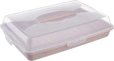 45 cm, rechteckig Kuchen Kekse Keks, Cupcakes Aufbewahrungsbox mit Griff