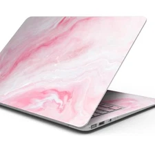 Skin Wrap Decal Cover for Apple MacBooks - Marbleized Pink Paradise V6