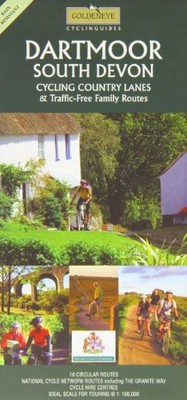 Dartmoor South Devon: Cycling Country Lanes ... by Al Churcher Sheet map, folded