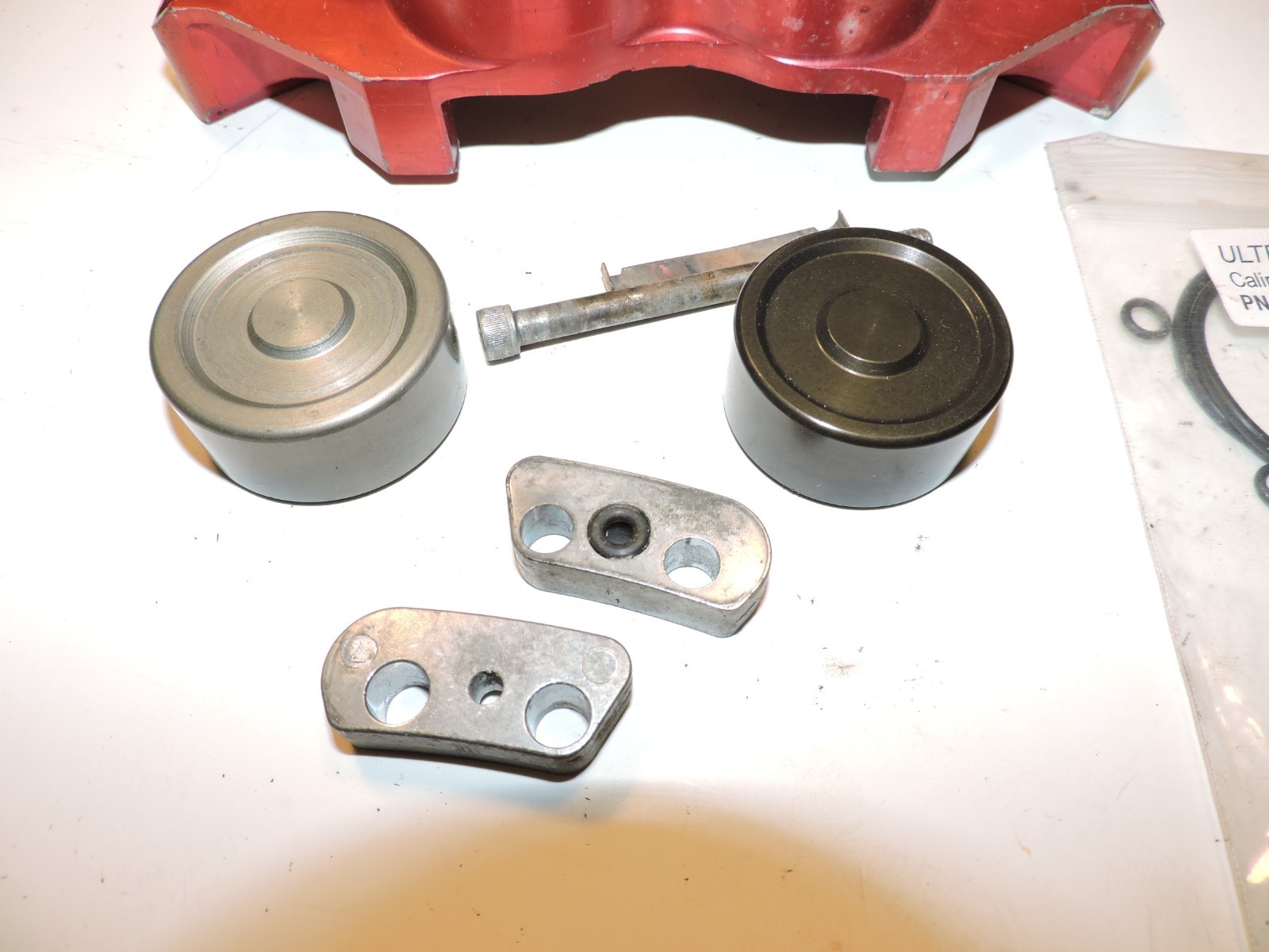 Various Red Devil brand brake caliper parts & pistons NASCAR Late Model