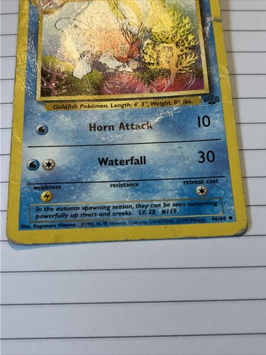Pokémon TCG Seaking Jungle 46/64. Heavily Played - Picture 3 of 12