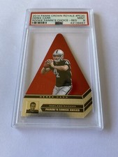 2014 PANINI CROWN ROYALE DEREK CARR ROOKIE CHOICE-RED PSA MINT 9- RARE!! POP  10