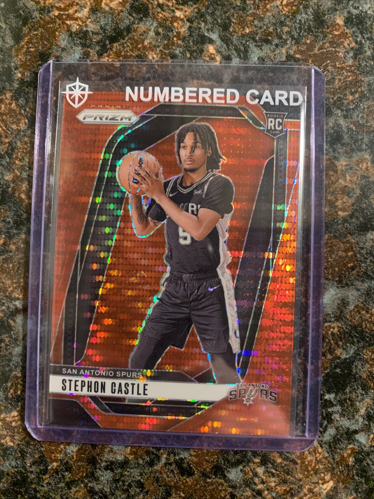 2024-2025 NBA Prizm Stephon Castle RC Red Pulsar /75 Rare Raw No. 234