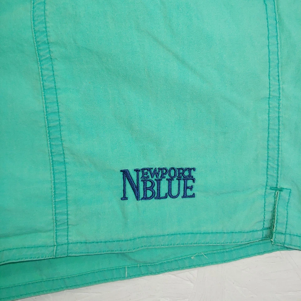 Shorts Newport azul skate surf boardshort grande desbotado - Imagem 4 de 4