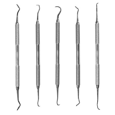 Scaler / Zahnreiniger  doppelseitig 5 teiligs Set