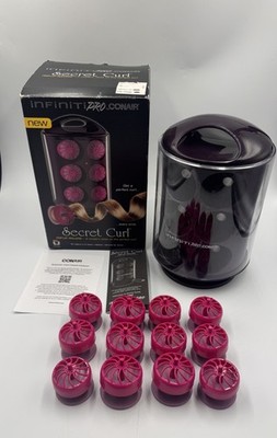 Conair Infiniti Pro Secret Curl 12 Pop-Up Rollers 2 Sizes HS63 W/Box Manual 2014