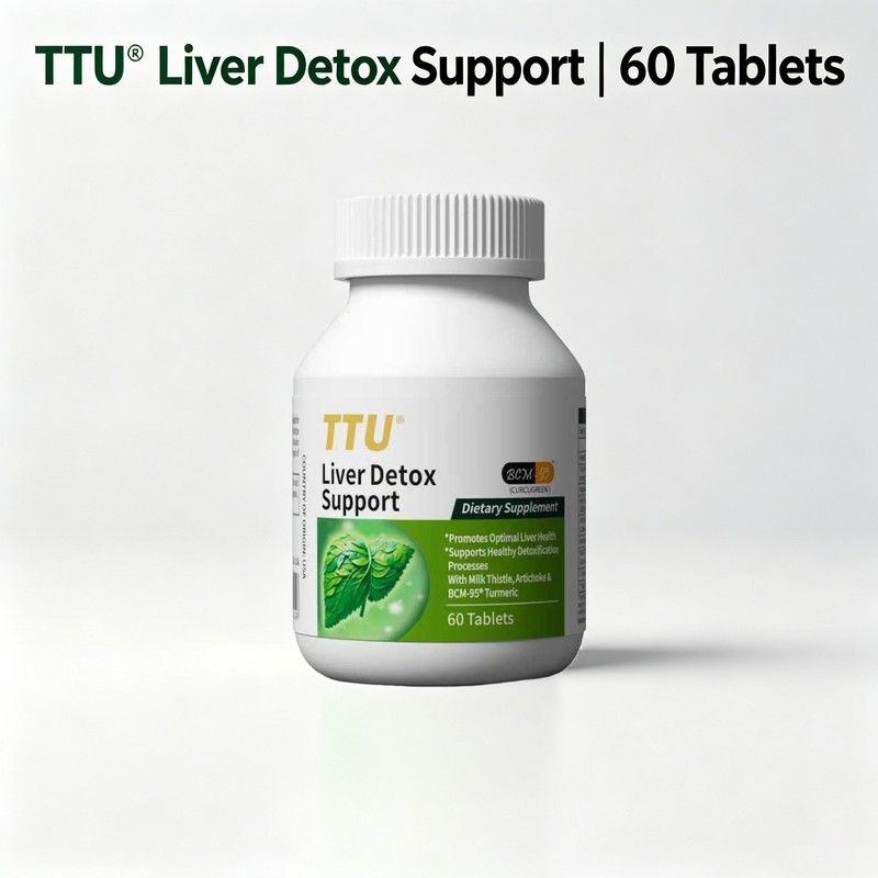 TTU Liver Detox Support Milk Thistle & Turmeric Extract 60Tablets