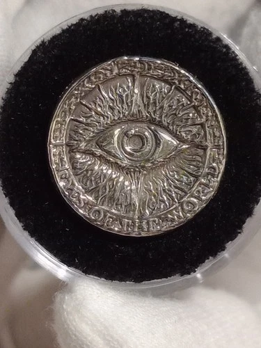 Eyes of the World .999 Fine Silver Hand Pour 3.6 Grams Solid With COA