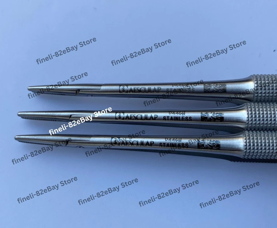 Aesculap Castroviejo Needle Holder FM388R TC Straight 7" Lot of 3x - Image 3 of 4