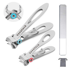 Nail Clippers Set,Fingernail Toenail Clippers for Thick Nails,Nail Clipper for A