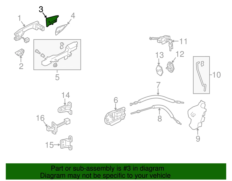 Genuine 2014-2020 Acura MDX Front Left Driver Side Base Cover 72183-TZ5-A01 - Image 3 of 3
