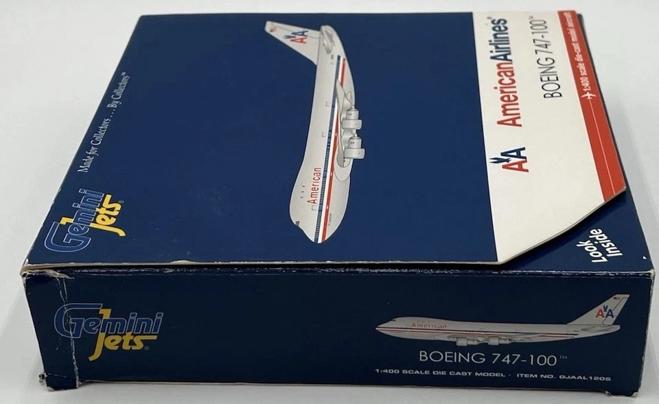 Gemini Jets American Airlines Boeing 747-100 1/400 Die-Cast Modelo N9674 Nuevo Foto 3 de 4