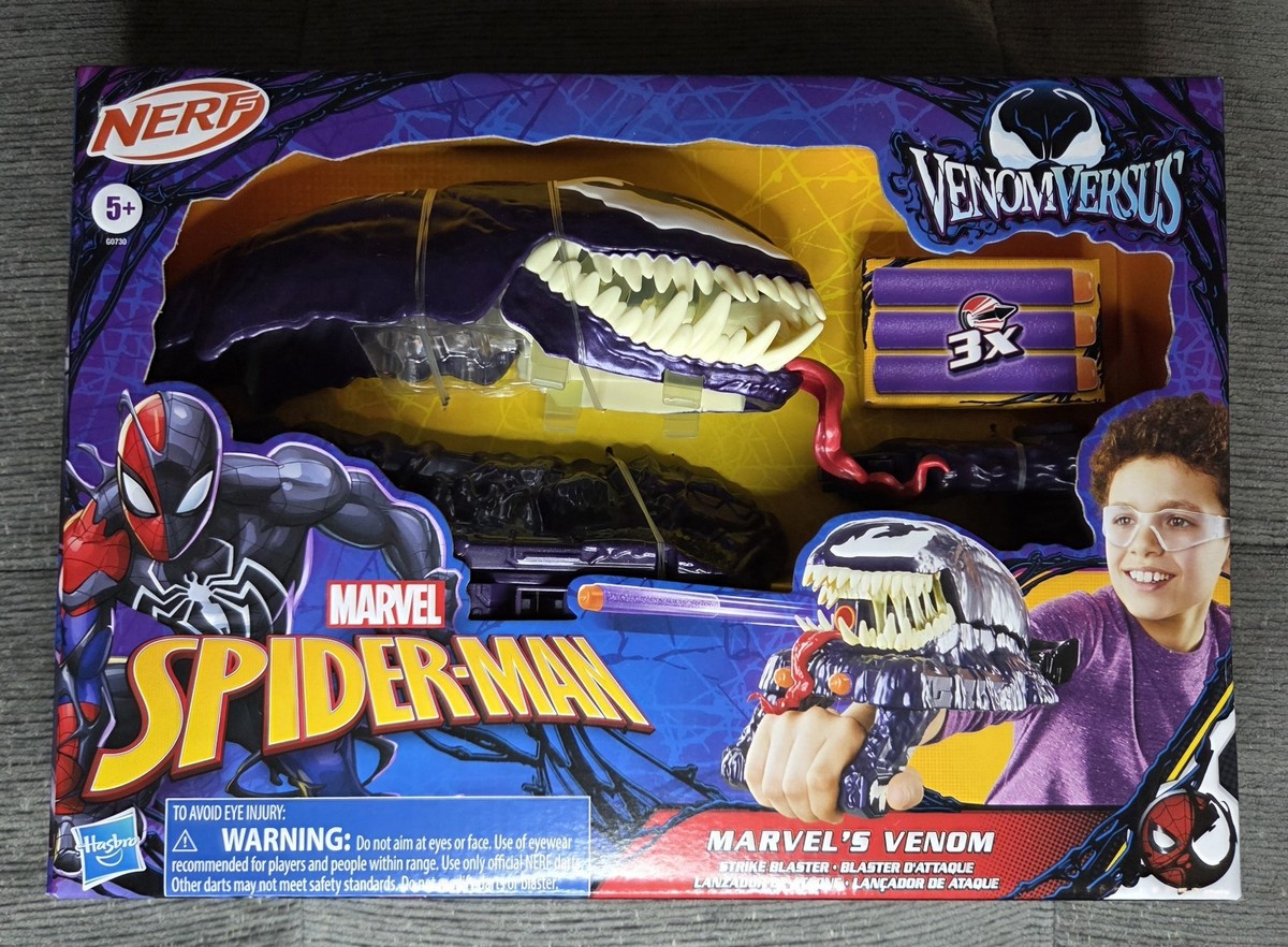 Marvel Spiderman - Nerf Venom Versus Strike Blaster - Brand New | eBay