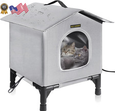 Cat House for Indoor and Outdoor Cats in Winter Waterproof Insulated Shelter