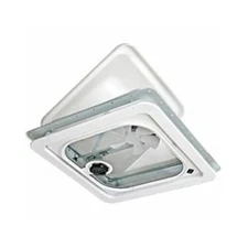 Ventline V2094-501-00 RV Trailer Radius Corner Vent with Pop Up Screen