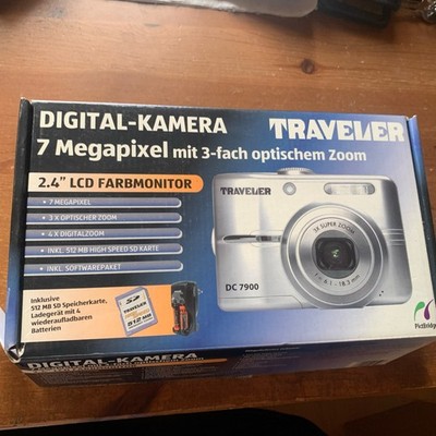 Traveler Kompakt Digitalkamera DC 7900 silber In  OVP Kaum Benutzt
