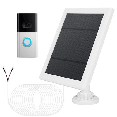 Solar Charger 5W 12V for Ring Video Doorbell 3/3+/4 Battery Plus IP65 Waterproof