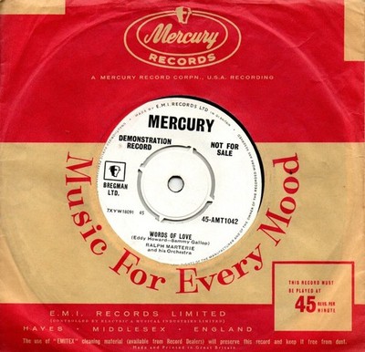 Ralph Marterie:Words of love/Compulsion:Mercury:1959:DJ