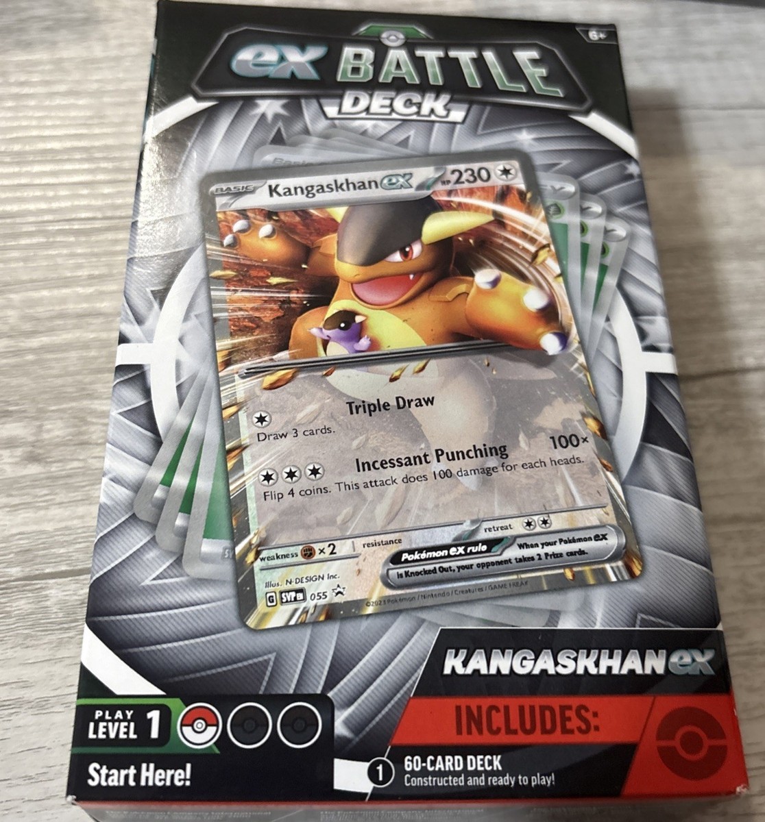 Nintendo Pokemon TCG Kangaskhan ex Battle Deck Factory Sealed Box 60 Card Deck Nintendo Pokemon TCG Kangaskhan ex Battle Deck Factory Sealed Box 60 Card Deck