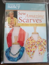 Sewing With Nancy DVD Sew Amazing Scarves 20 Easy-Sew Options SN2709 New
