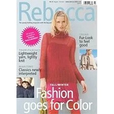 Rebecca #37 GGH Knitting Pattern Magazine , English Fashion goes for Color, new