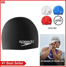 Silicone Swim Cap Unisex Adult Chlorine Protection Latex Free One Size