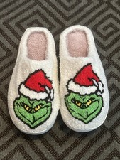 Grinch - Christmas Slippers - Womens Size 6 EU 36-37 