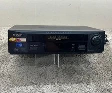 Sharp VC-H985U VHS Plus 4-Head VCR Player Recorder Hi-Fi Stereo Tested 6873 J