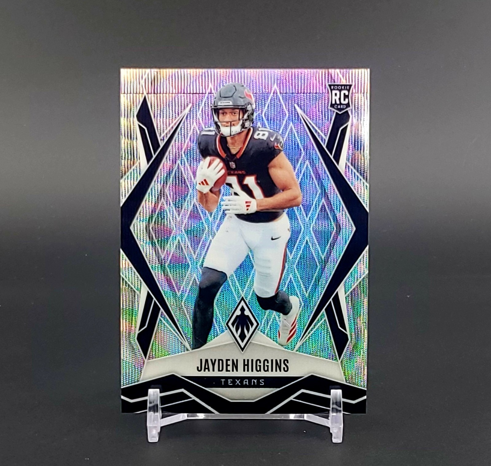 2025 Panini Phoenix - Rookies Jayden Higgins #180 Silver Wave /199 (RC) Texans