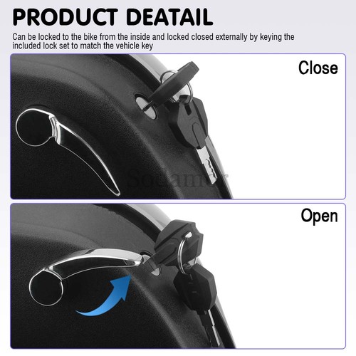 Motorcycle Hard Saddlebags Trunk For Harley Davidson Low Rider ST FXLRST FXLRS - Picture 4 of 18