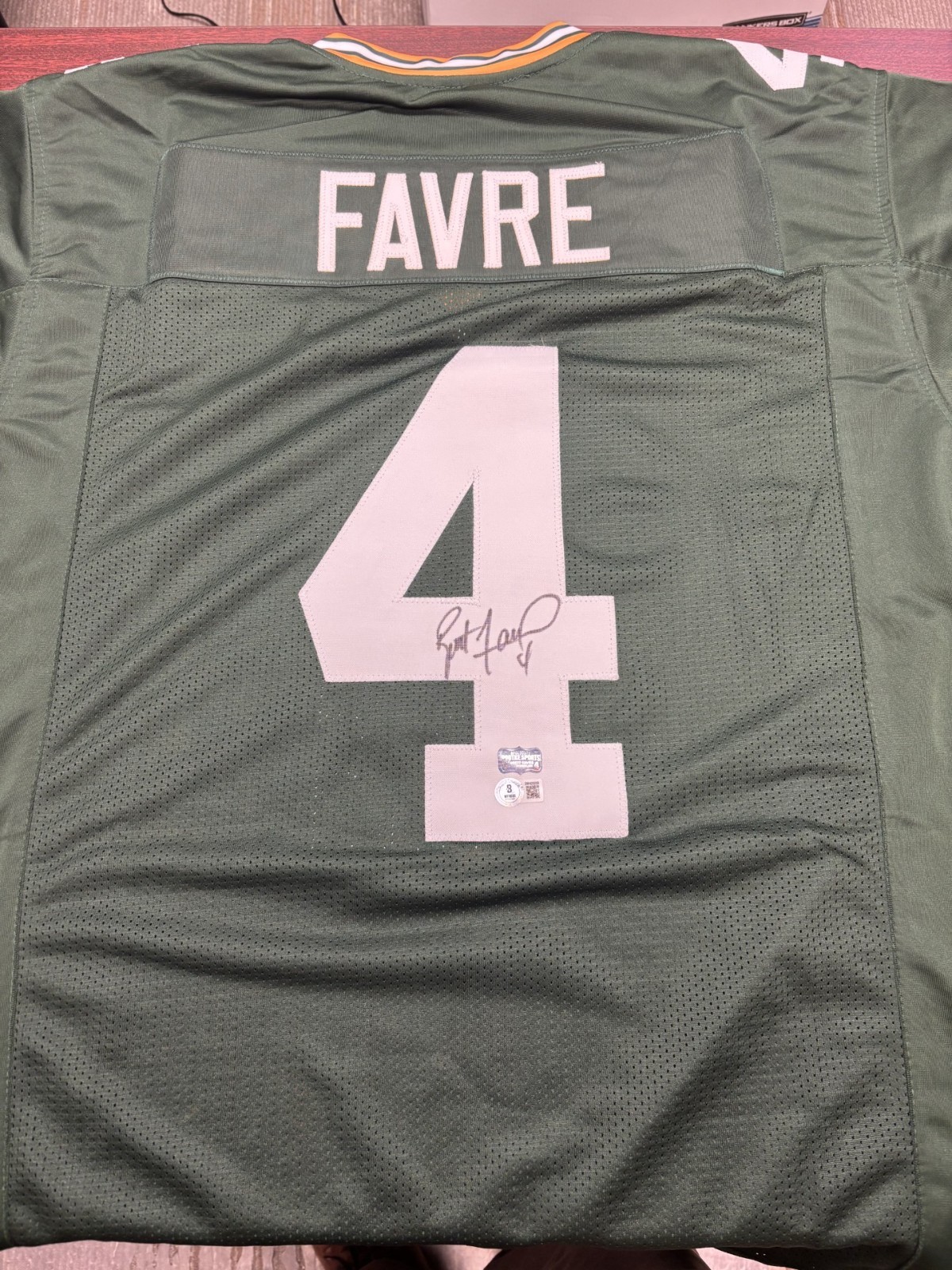 Brett Favre Autographed Signed Green Bay Packers Custom Green Bay Jersey - BAS/Radtke Certified 