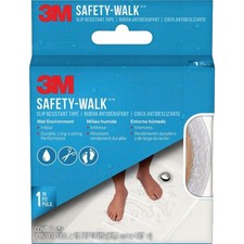 3M Safety-Walk Slip Resistant Tape, 1 In. x 15 Ft., White 280W-R1X180 3M