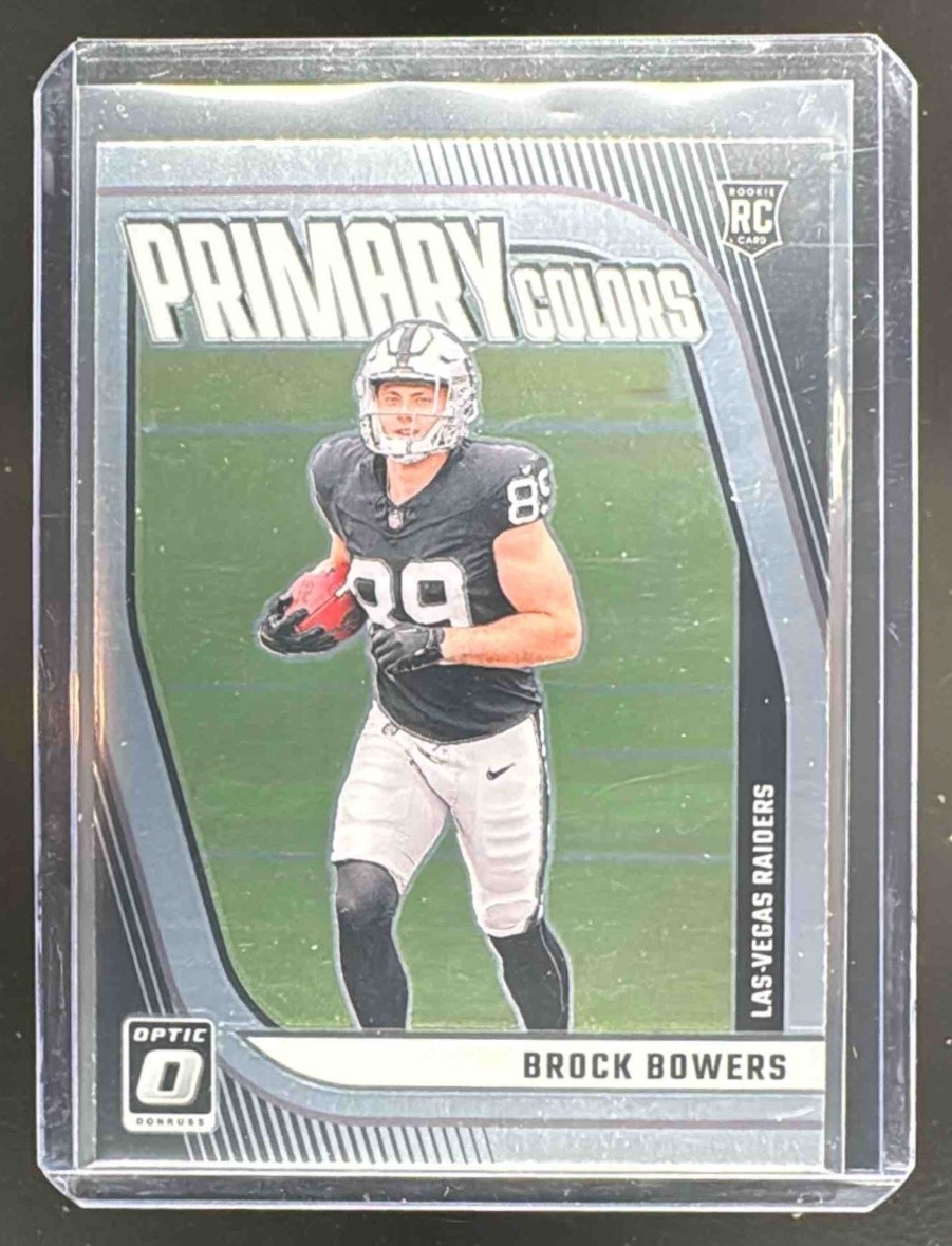 EL.159 Brock Bowers 2024 Panini Donruss Optic #8 Rookie Primary Colors Rookie RC