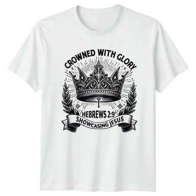 Mit Herrlichkeit gekrönt Hebräer 2:9 T-Shirt Bibelvers christliches Geschenk für Ihn