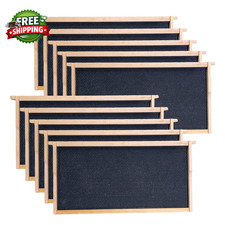 Deep Brood Beehive Frames with Wax Foundation, 10 Pack Honey Bee Frames