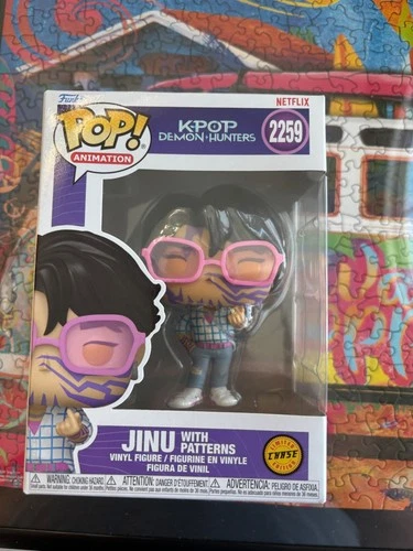 Funko Pop Animation: Kpop Demon Hunter - Jinu with Patterns CHASE Figure # 2259