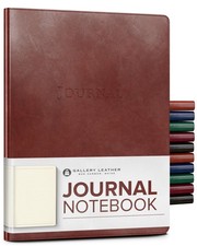 Gallery Leather Journal - Crafted in Maine, USA - Elegant Leather Writing Not...