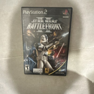 Star Wars: Battlefront II PlayStation 2, 2005, Disc Black Label With Manual