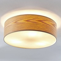 Lindby Deckenlampe 'Dominic' (Skandinavisch) Aus Holz (3 Flammig, E27) - Deckenl