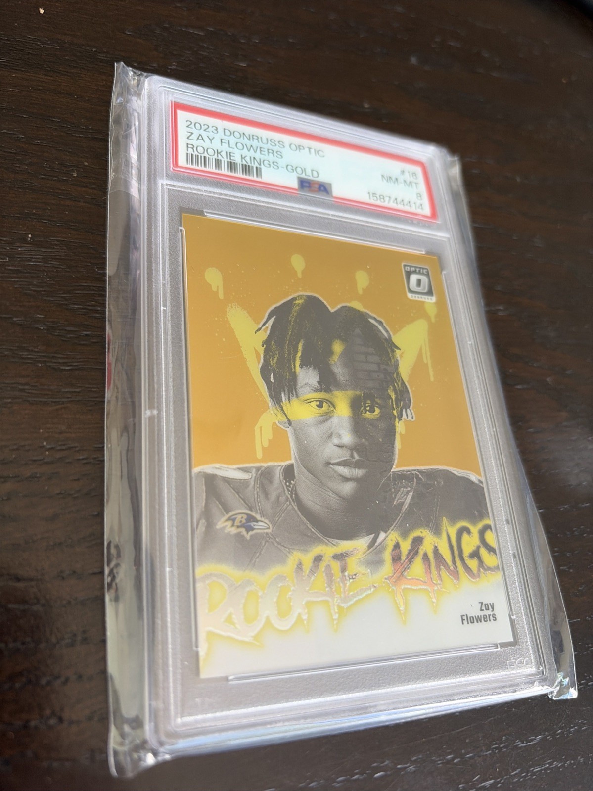 2023 Donruss Optic Zay Flowers #16 Rookie Kings gold 04/10 PSA 8 Rare Limited 🔥 view 3