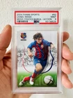 2004-05 Panini Mega Cracks Lionel Messi Barcelona #62 Accion Rookie PSA 9 Mint