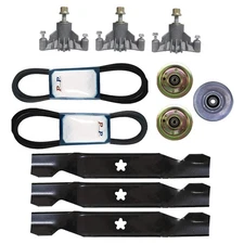 44" DECK LAWN TRACTOR MOWER DECK REBUILD KIT BELTS SPINDLES