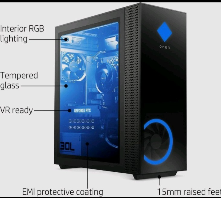 HP Omen 30L GT13-0024 Gaming PC Ryzen 7 3700X RTX 2060 16GB 1TB+