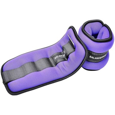 BalanceFrom Fitness Fully Adjustable Ankle, Wrist, Arm or Leg Weights, 5-lb Pair