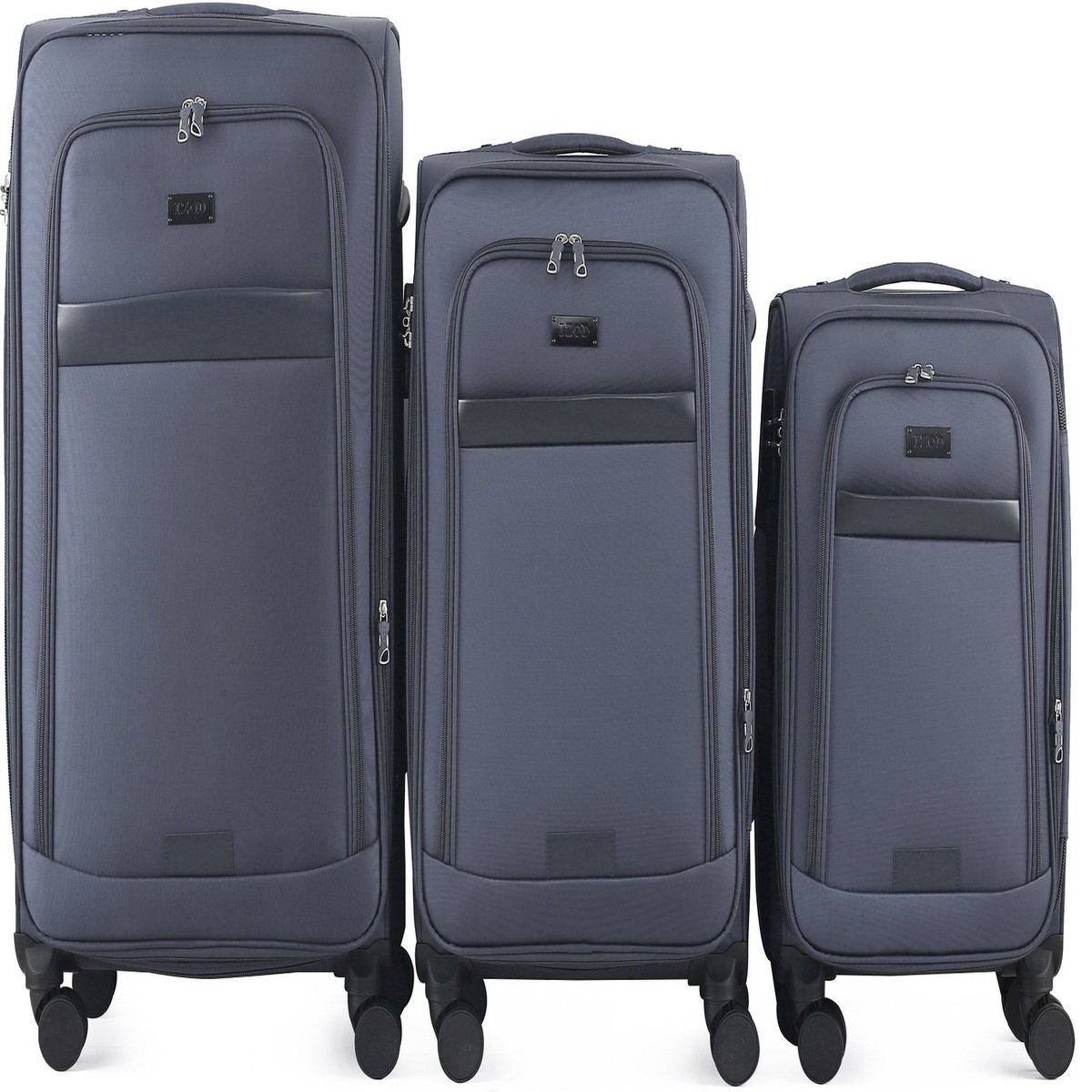 IZOD Noah Softside Luggage Expandable Lightweight 3 Piece Luggage