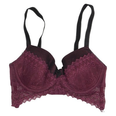 Hunkemöller, BH, Größe: 75D, Lila, Elasthan/Polyamid/Polyester, Blumen #WMd