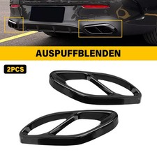 2Stk.Auspuffblende Auspuff Abdeckung f&uuml;r BENZ W205 W213 W212 W246 W176 Schwarz