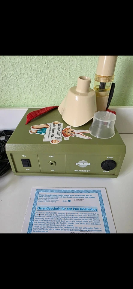 PARI INHALIERBOY elektrischer Inhalator Modell L095E67 Gebraucht Asthma - Bild 3 von 3