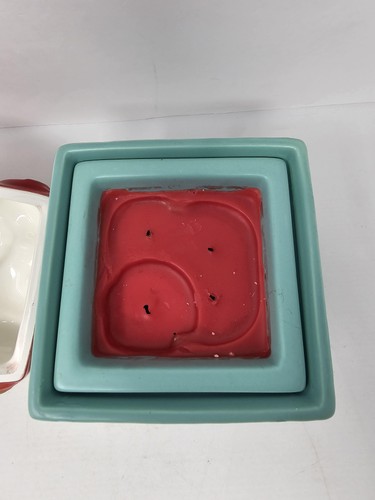 HomeWorx by Harry Slatkin Apple Basket Ceramic Candle Holder Jar w/ Lid - Picture 7 of 10