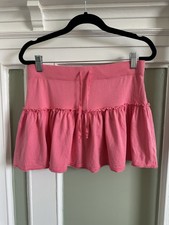 Juicy Couture Vintage Y2K NEW Pink Mini Skirt USA Tiered Cotton